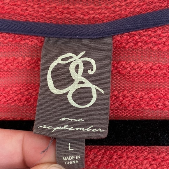 Anthropologie top One September lace pink large - Picture 2 of 4